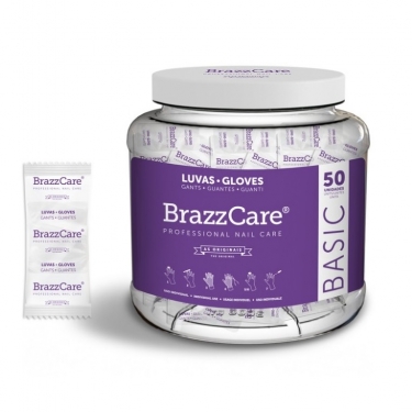 BRAZZCARE GUANTES MANICURA USO INDIVIDUAL (BOTE 50 PARES)