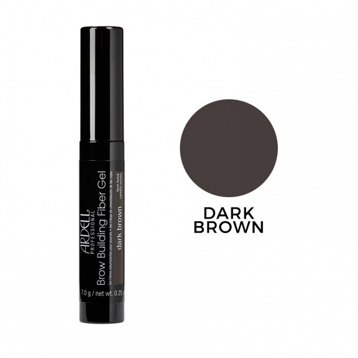 BROW BUILDING FIBER GEL DARK BROWN