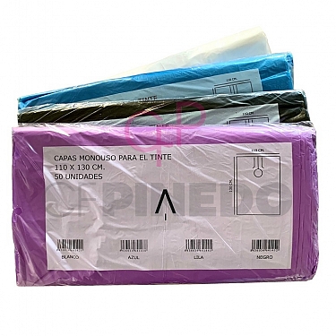 CAPAS DESECHABLES PLASTICO BOLSA 50 UNIDADES 130x110 REF.R400