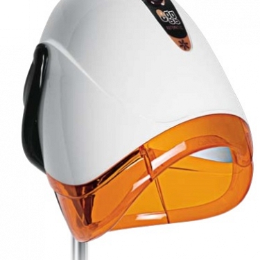 CASCO EGG CON PIE 2 VELOCIDADES BLANCO/NARANJA