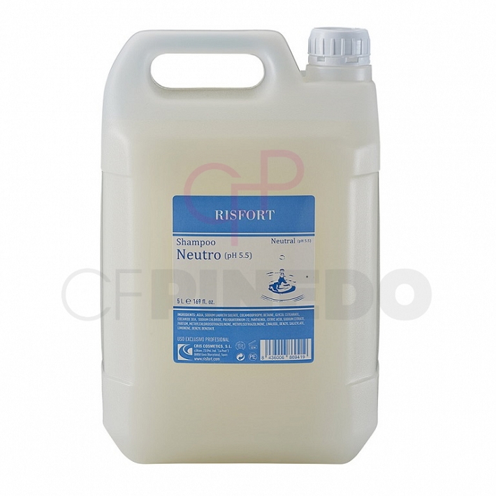 CHAMPU RISFORT NEUTRO PH 5.5 (NEUTRAL) GARRAFA 5 L.