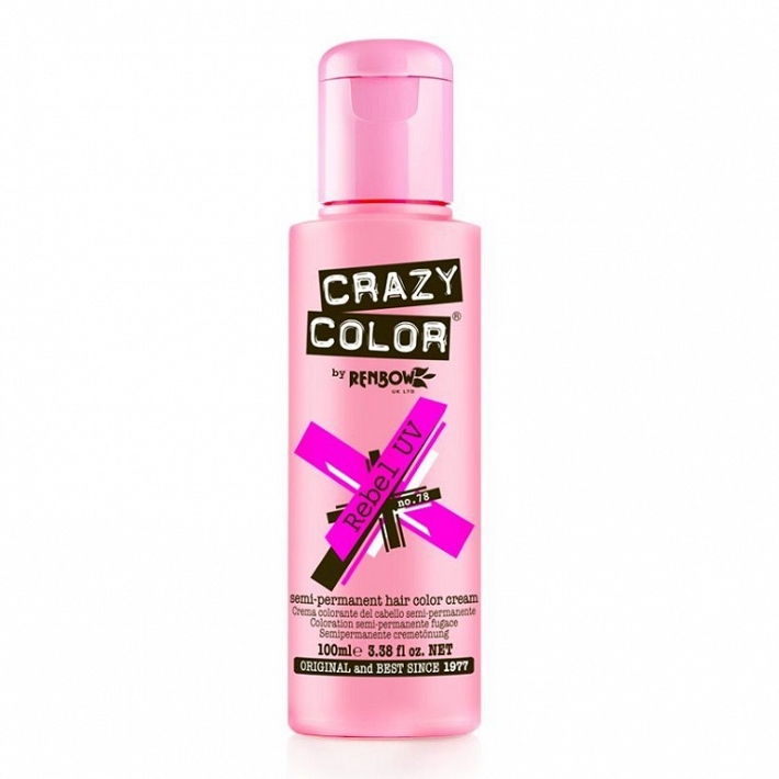 CRAZY COLOR SEMIPERMANENTE NEON UV 100 ML.