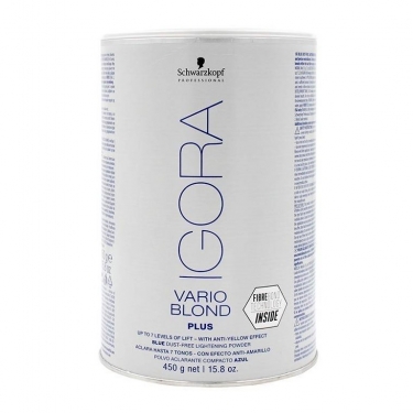 DECOLORACION IGORA VARIO BLOND PLUS AZUL 450 GR.