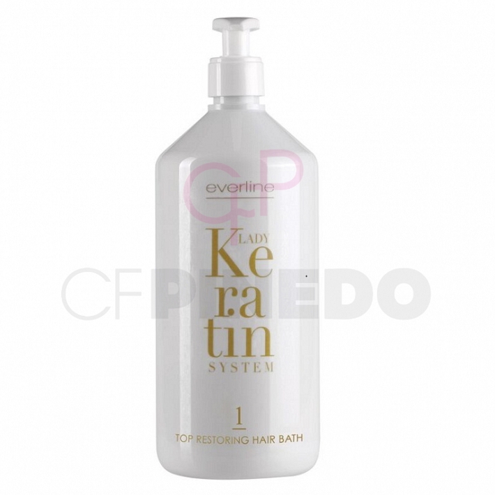 EVERLINE LADY KERATIN TOP RESTORING HAIR BATH 1000 ML