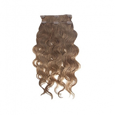 EXTENSION CABELLO NATURAL TEJIDO CON CLIP LISO 50CM 2 UNID