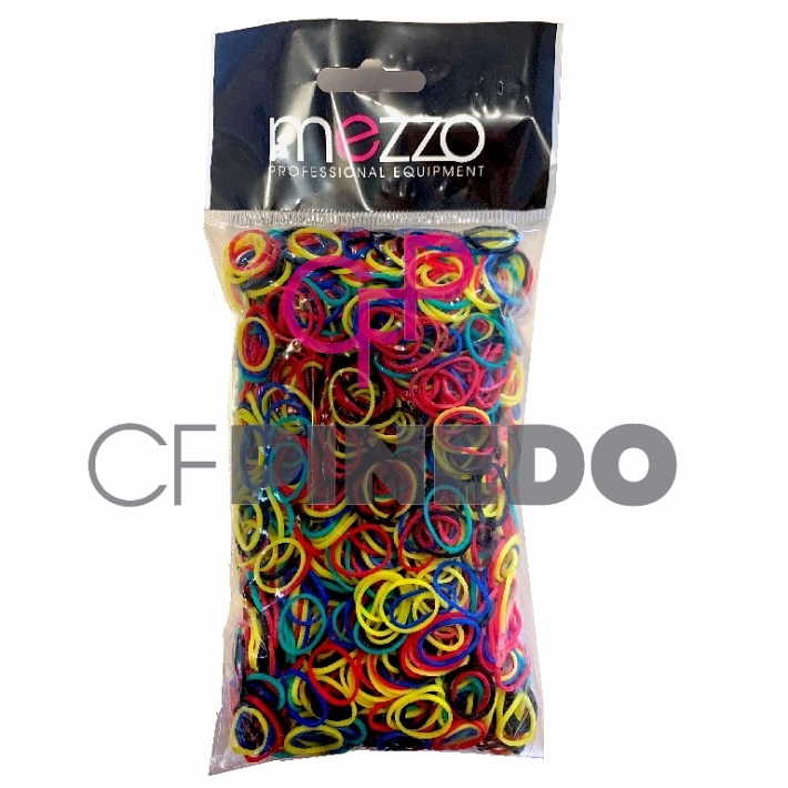 GOMITAS ELASTICAS COLORES 100 GRS. 20 MM. REF.739817 MEZZO