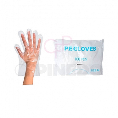 GUANTES POLIETILENO TRANSPARENTE 100 UNIDADES REF.07804