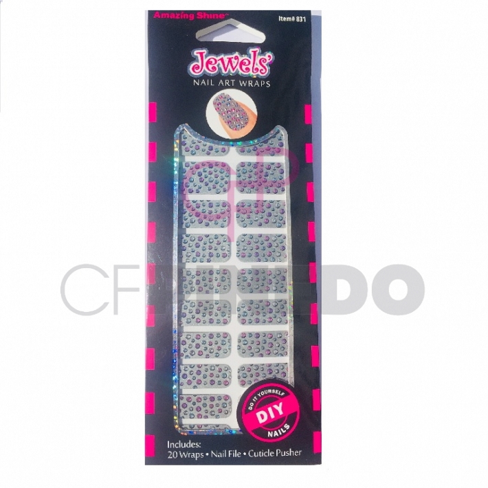 JEWELS NAIL ART WRAPS REF : 831 AMAZING SHINE