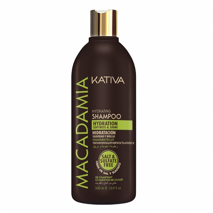 KATIVA MACADAMIA CHAMPU HIDRATANTE 500 ML.