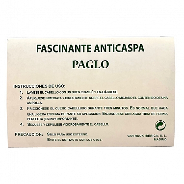 PAGLO TRATAMIENTO ANTICASPA 36 AMPOLLAS