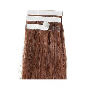 RAMAL CABELLO NATURAL ADHESIVO ELEGANCE LISO 10 TIRAS X 5 cm.