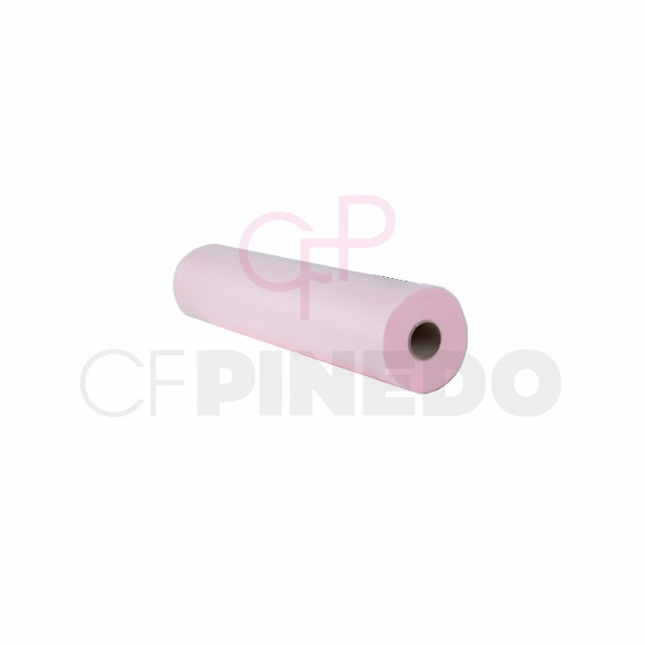 ROLLO PAPEL CAMILLA POLIPROPILENO ROSA 0.58 x 80 METROS 20 GR. REF : 111