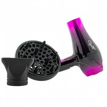 SECADOR DE VIAJE PLEGABLE COQUETTE PINK BLACK_4