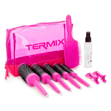 SET DE BRUSHING TERMIX PROFESIONAL 3 PASOS ROSA FLUOR REF.000693