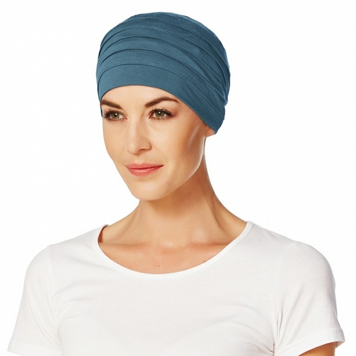 TURBANTE YOGA - BAMBU AZUL OCEANO