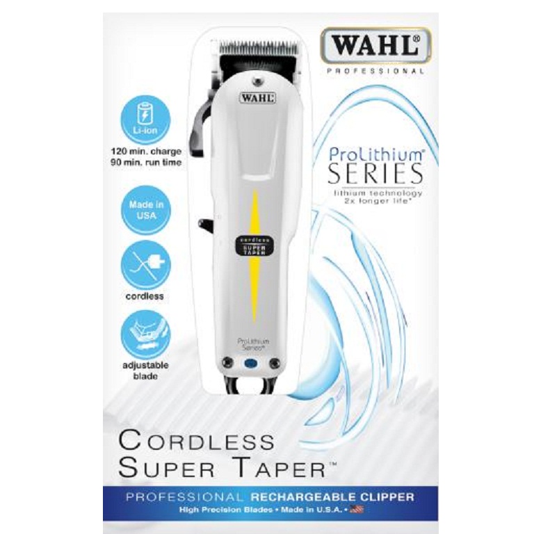 Wahl - Super Taper Cordless Li-Ion - Cortapelos profesional - 08591-016